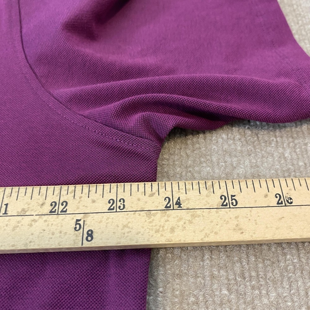 Greyson Polo Shirt Men Large Purple Brrr° Golf Performance DCC Country Club Logo - Picture 9 of 11